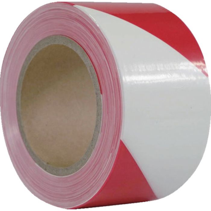 セーフラン バリケードテープ 赤/白 幅70mm×130m 非粘着(Tcode:2437824)