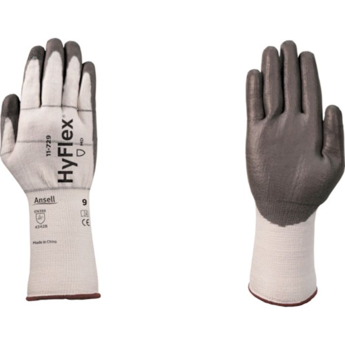 アンセル 耐切創手袋 ハイフレックス 11-729 Lサイズ(Tcode:2579528)