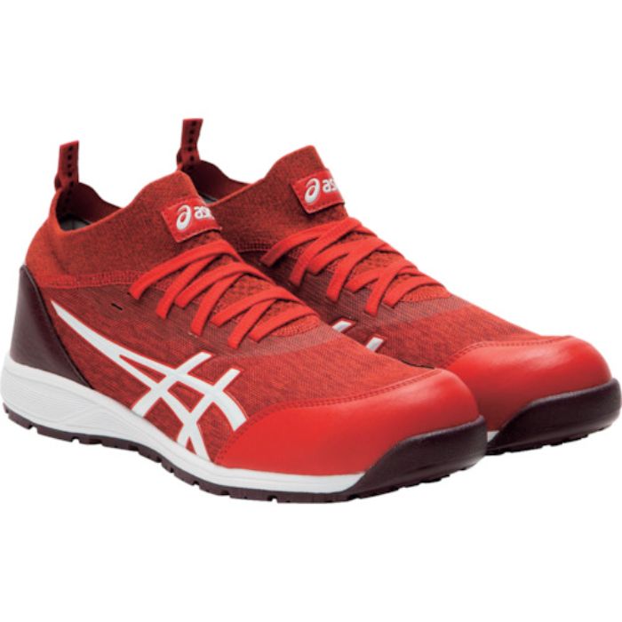 ASICS ウィンジョブ CP213 TS ファイアリーレッド×ホワイト 25.0cm(Tcode:2502075)