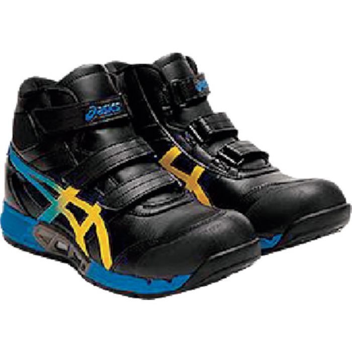 ASICS ウィンジョブCP308 AC ブラック×ヴァイブラントイエロー 30.0cm(Tcode:3592124)