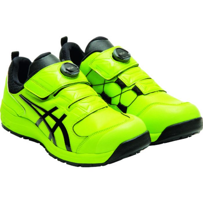 ASICS ウィンジョブCP307 BOA ネオンライム×ブラック 24.0cm(Tcode:2178524)