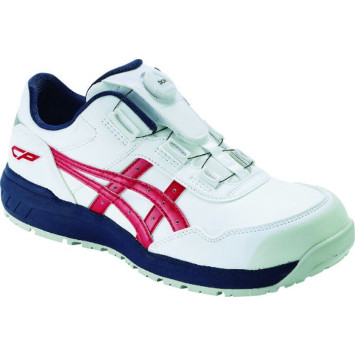 ASICS ウィンジョブCP306 BOAホワイト/クラシックレッド 27.0cm(Tcode:1951747)