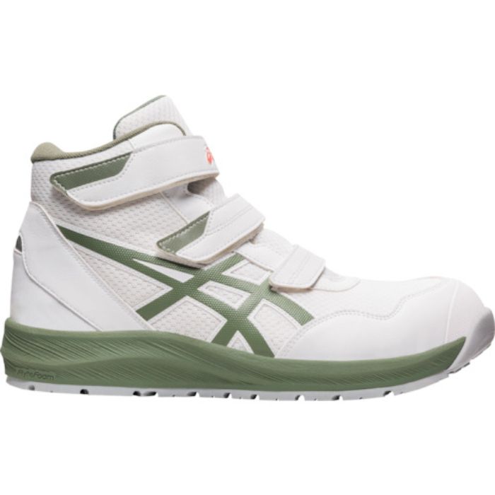ASICS ウィンジョブCP216 ホワイトXライケングリーン 23.0cm(Tcode:5212817)