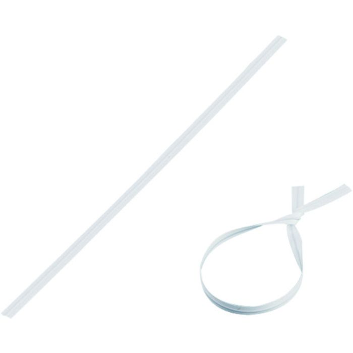 緑十字 ビニールタイ 白 金具37(白) 4mm幅×150mm 100本組 エンビ+鉄線(Tcode:1140186)