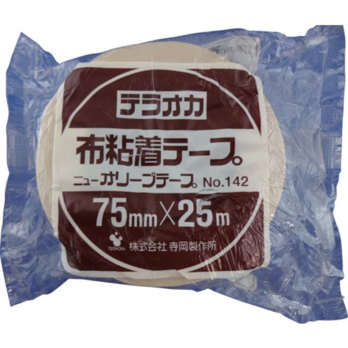 TERAOKA ニューオリーブテープ NO.142 75mm×25M(Tcode:4195931)