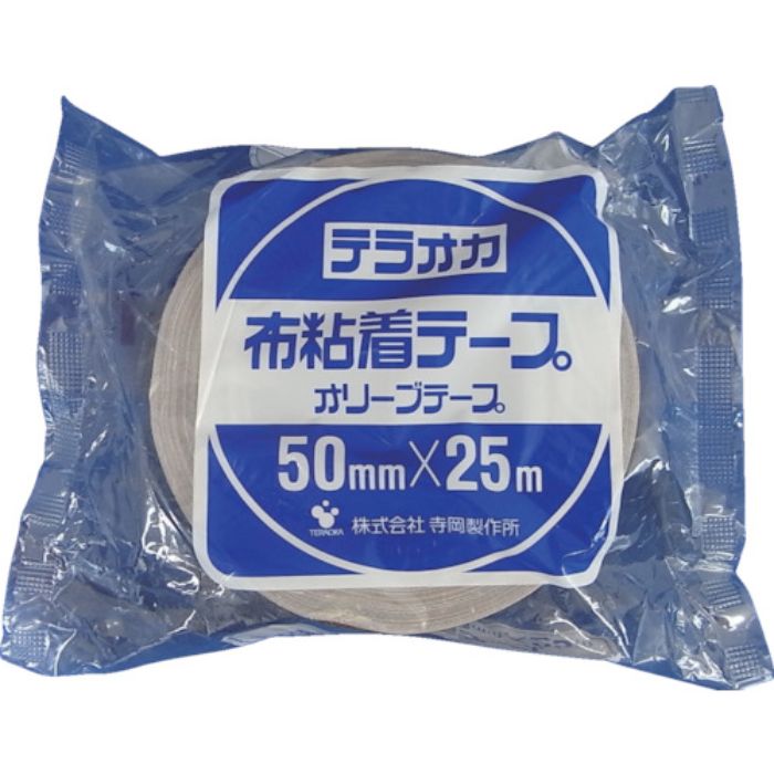TERAOKA カラーオリーブテープ NO.145 茶 50mm×25M(Tcode:4195965)