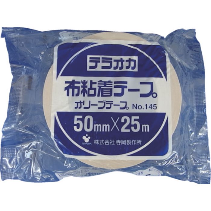 TERAOKA カラーオリーブテープ NO.145 白 50mm×25M(Tcode:4196023)