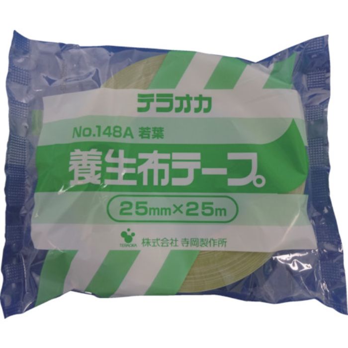 TERAOKA 養生用布テープ NO.148A 若葉 25mmX25M(Tcode:4196040)