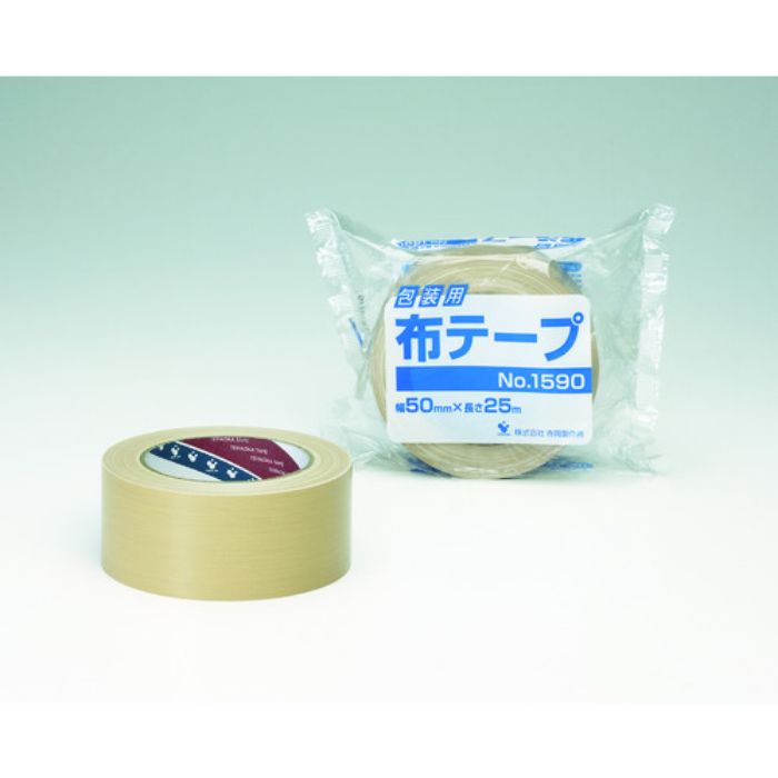 TERAOKA 包装用布テープ NO.1590 50mm×25M(Tcode:4196066)