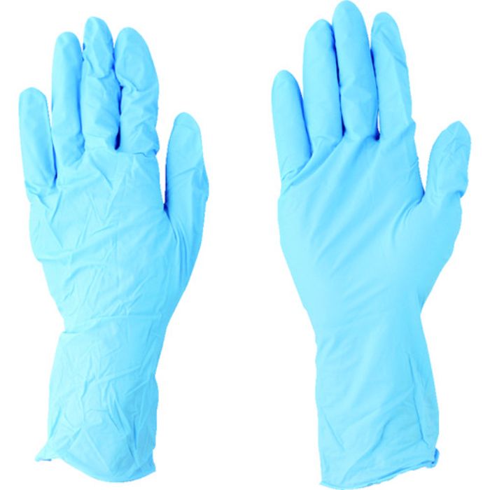 川西 ニトリルゴム使い捨て手袋 ニトリル使いきり手袋 ロング Mサイズ (100枚入)(Tcode:4339011)