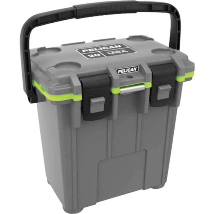 PELICAN 20QT エリートクーラー ダークグレーXグリーン(Tcode:3378265)