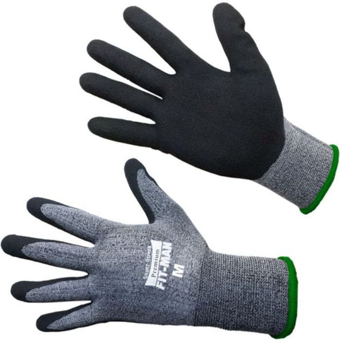 富士手袋 プレミアムフィットマン 黒 M(Tcode:1951425)