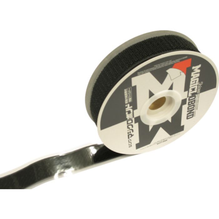 Shinwa マジクロボンド メス 強粘着付 25mm×5m 黒(Tcode:3666310)