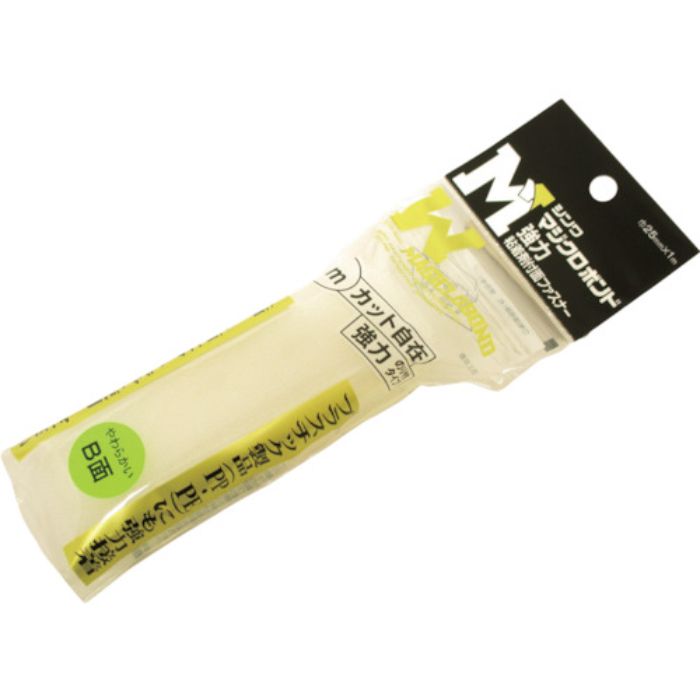 Shinwa マジクロボンド メス 強粘着付 25mm×1m 白(Tcode:3666361)