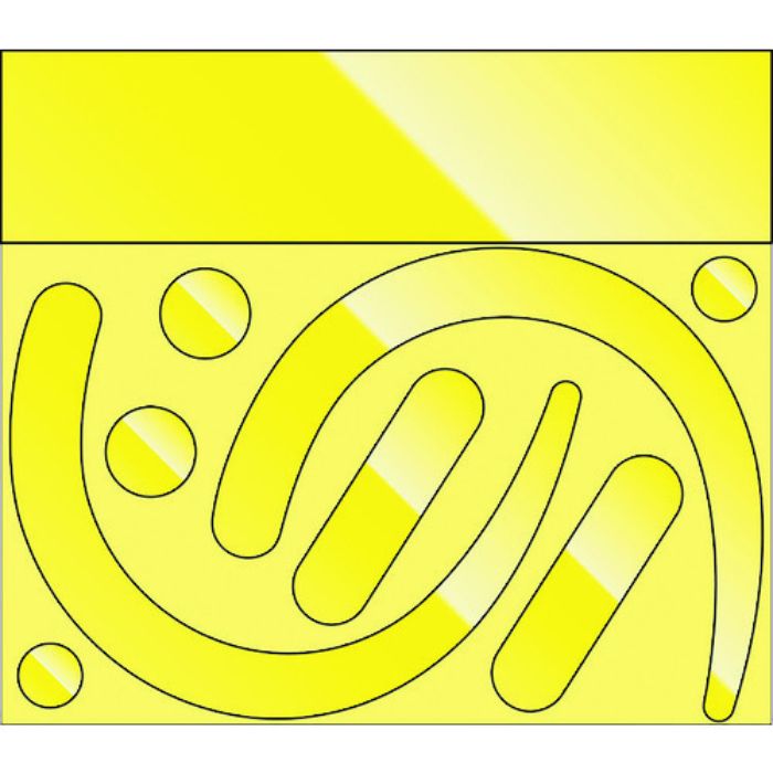 ユニット フックステッカー (蛍光反射 黄)(Tcode:2068935)