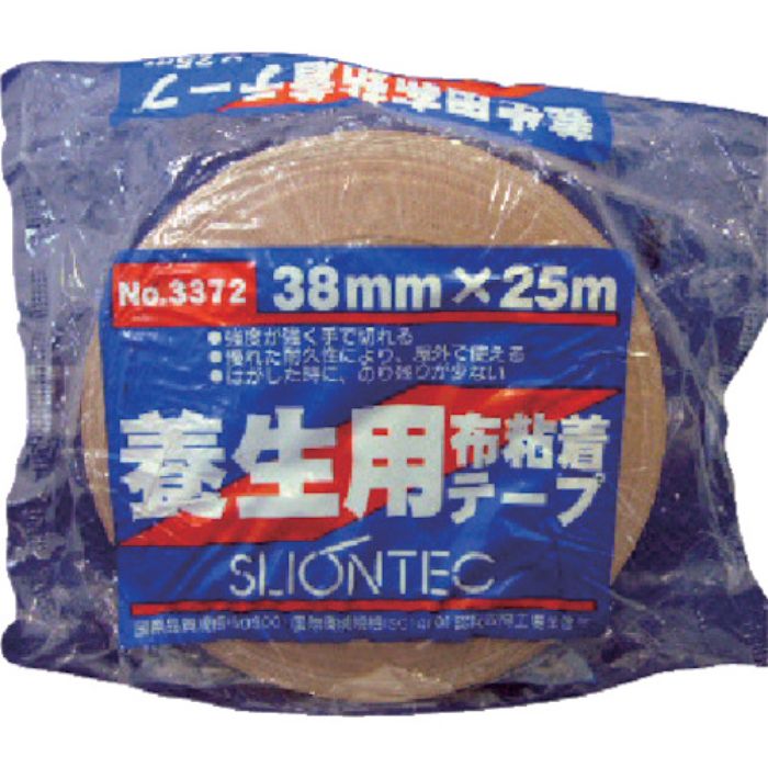 SLIONTEC 養生用布粘着テープ38mm ブラウン(Tcode:3753212)