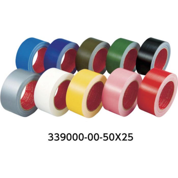 SLIONTEC カラー布粘着テープ25mm ホワイト(Tcode:1953943)