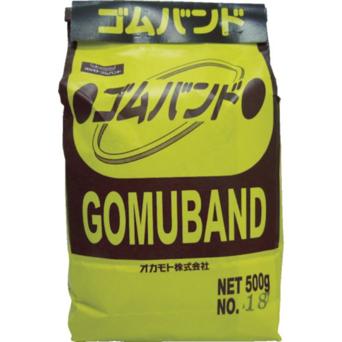オカモト ゴムバンド 1KG袋入 (550本入)(Tcode:4062540)
