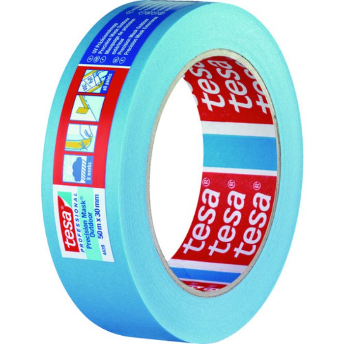 tesa マスキングテープ建築外装・養生用 30mm×50m 青(Tcode:8365661)