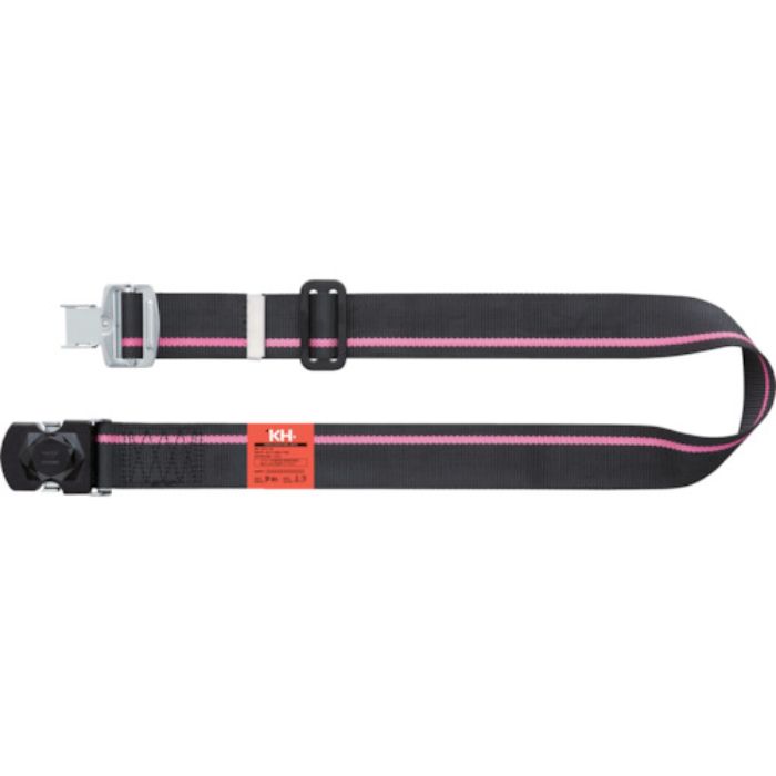 KH ワンタッチバックル胴ベルト 1400mm 黒-ピンク/黒(Tcode:8199268)