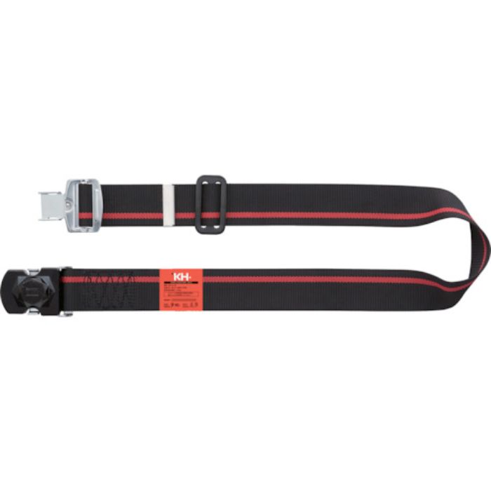 KH ワンタッチバックル胴ベルト 1400mm 黒-緋/黒(Tcode:8199269)