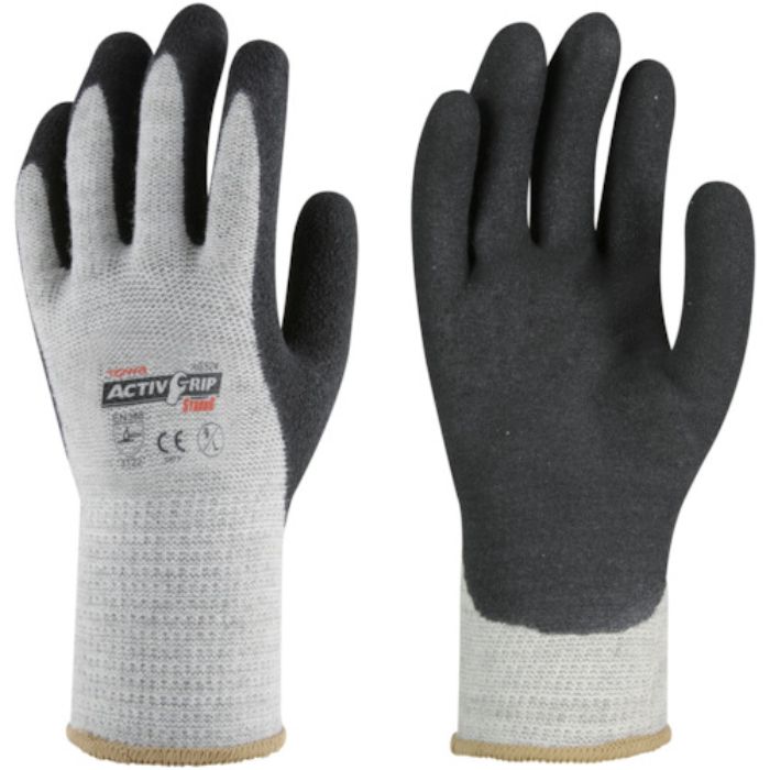 トワロン ニトリル背抜き手袋 アクティブグリップストロング L (10双入)(Tcode:8571780)