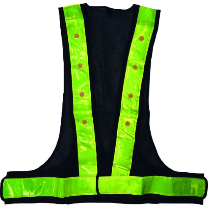 ミズケイ キングサイズLED安全ベスト 紺/黄(Tcode:1157177)