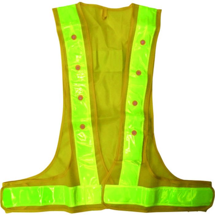 ミズケイ キングサイズLED安全ベスト 黄/黄(Tcode:1157178)