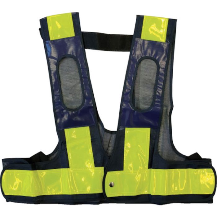 ミズケイ フルハーネス用安全ベスト 装着できるんです キングサイズ 紺/黄(Tcode:2504623)