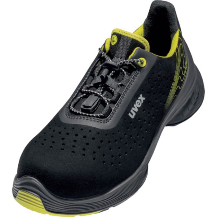 UVEX uvex1 G2 パーフォレーテッド ローシューズ 25.5cm S1 SRC ブラック/ライム(Tcode:2556061)