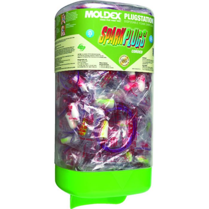 MOLDEX 耳栓 コード付きスパークプラグ プラグステーション 150組入(Tcode:8365869)
