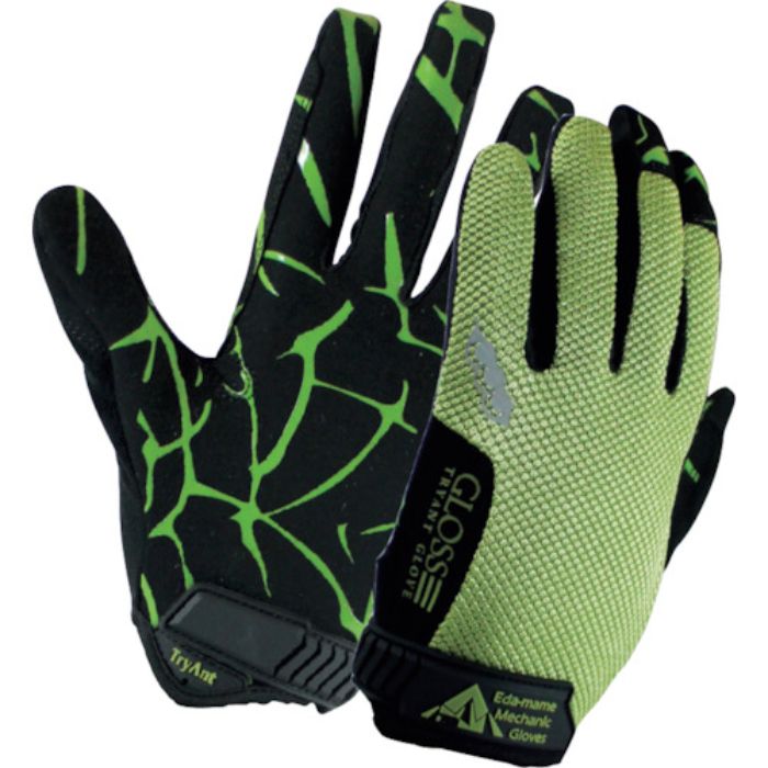 TryAnt 718枝豆メカニックグローブ マジック カーキ(M)(Tcode:3646624)