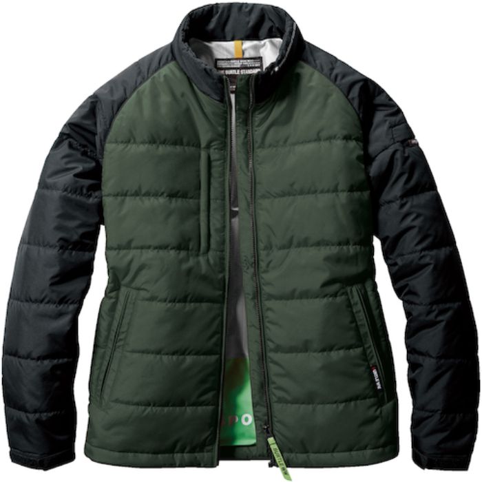 バートル 軽防寒ジャケット 7420-14-L ミルスグリーン(Tcode:4252036)