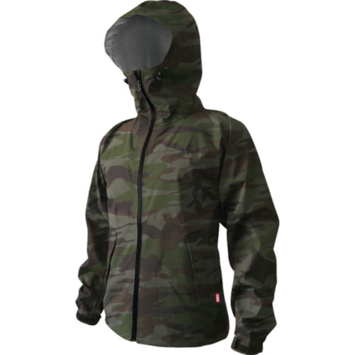 カジメイク ストレッチシールドジャケット グリーンカモ M(Tcode:1147214)