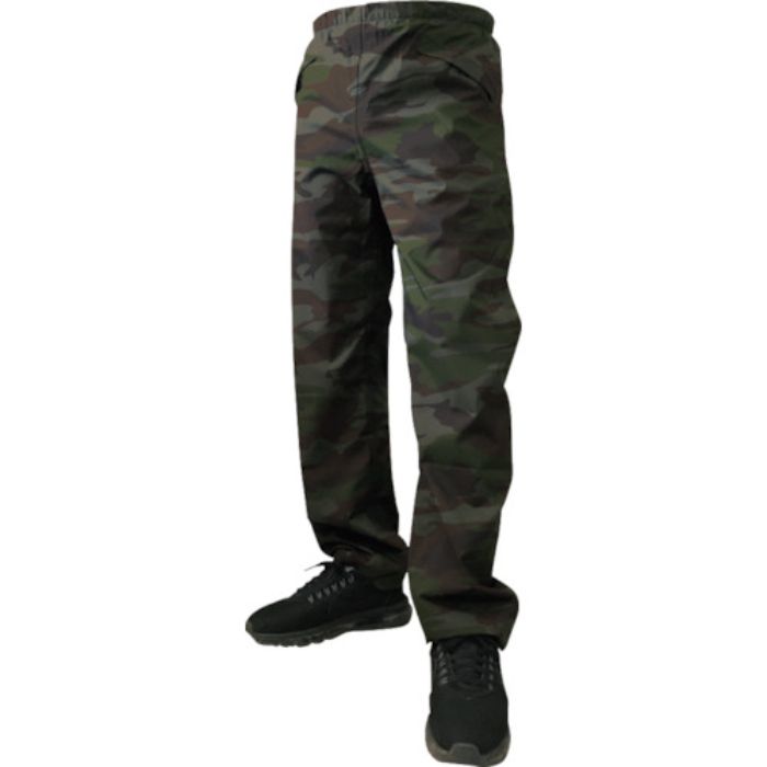 カジメイク ストレッチシールドパンツ グリーンカモ 3L(Tcode:1147235)