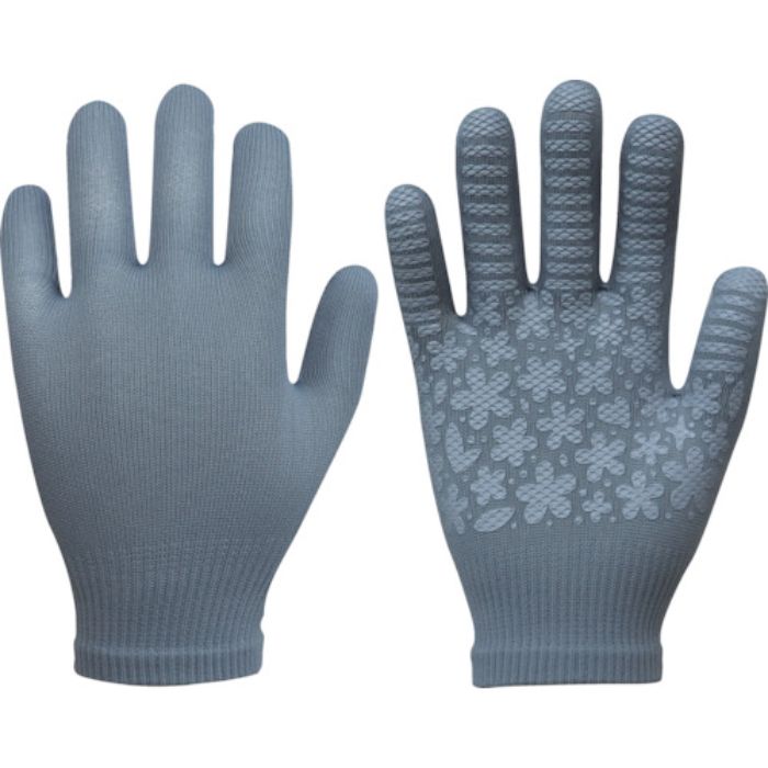 福徳 日本製すべり止め手袋 らくって グレー(Tcode:7871732)