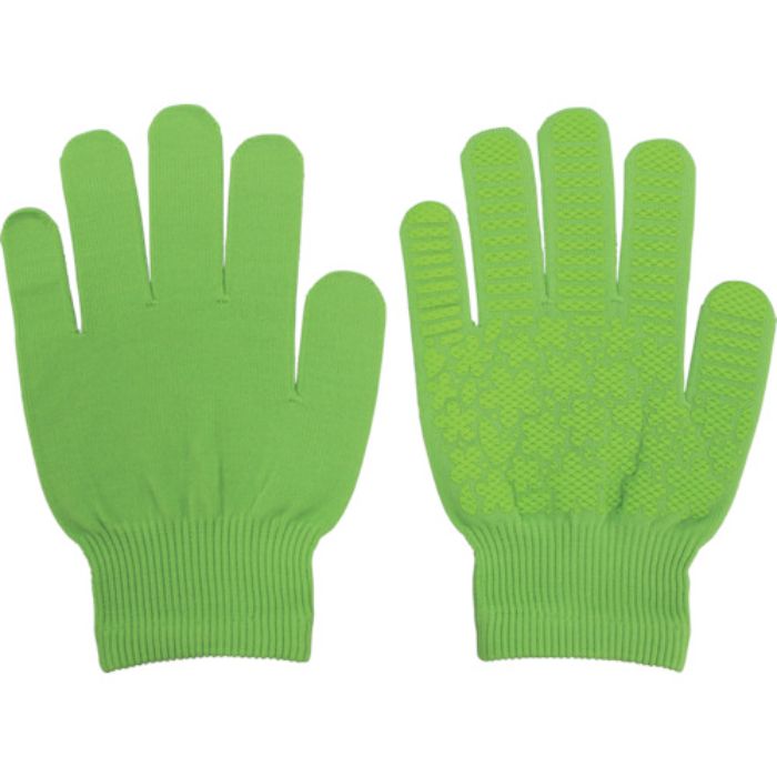 福徳 日本製すべり止め手袋 らくって ライトグリーン(Tcode:8548407)