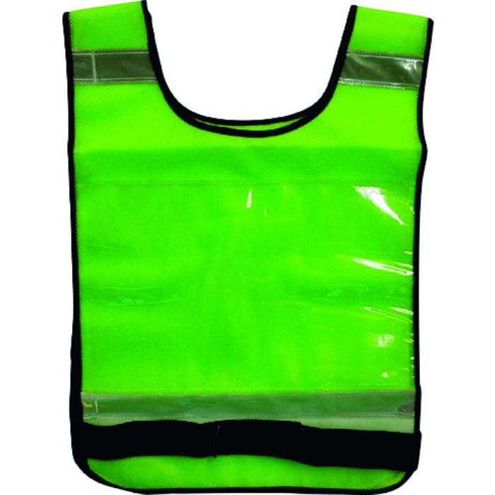 富士手袋 ゼッケンベスト 蛍光グリーン(Tcode:2122083)