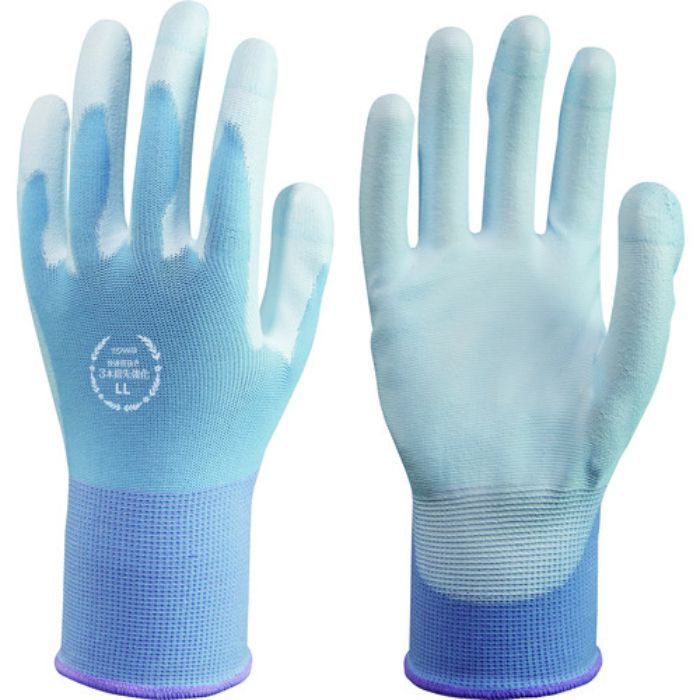 トワロン ウレタン背抜き手袋 快適背抜き3本指先強化 LL(Tcode:1610088)