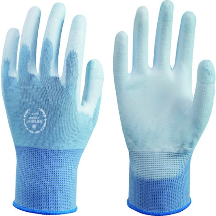 トワロン ウレタン背抜き手袋 快適背抜き3本指先強化 M(Tcode:1610086)