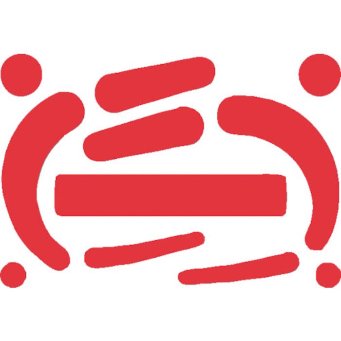 つくし 墜落制止用器具フック用蛍光ステッカー Uネオン 蛍光レッド(Tcode:2430222)