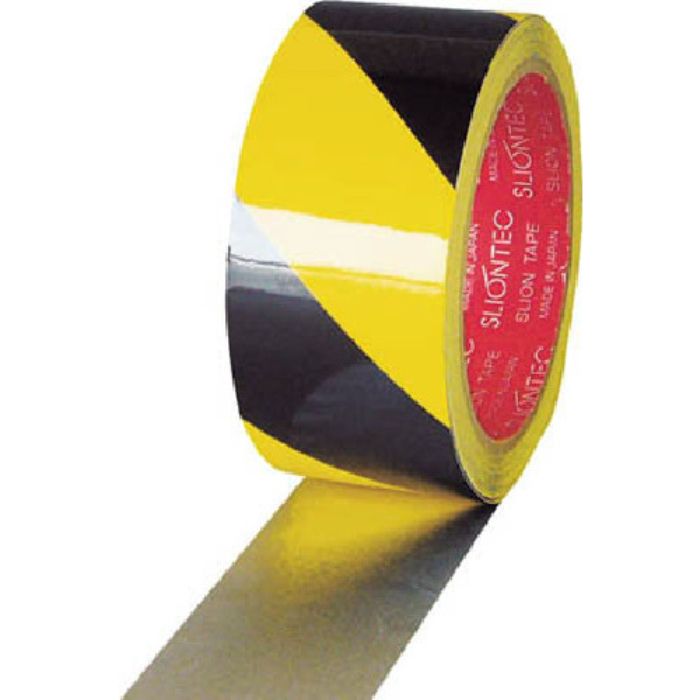 SLIONTEC 危険表示用反射テープ 90mm×10m黄/黒(Tcode:4703481)