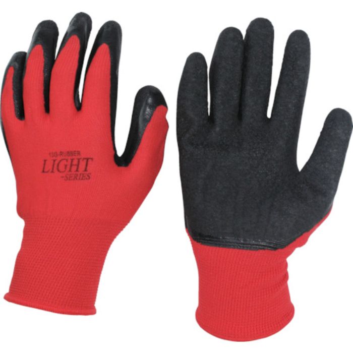 おたふく 13G天然ゴム背抜き手袋 レッド M(Tcode:7814089)