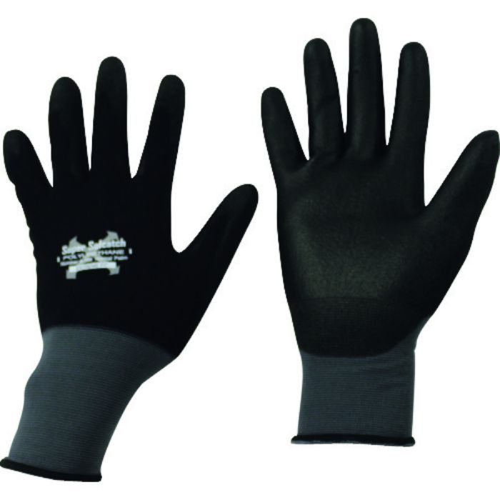 おたふく ソフキャッチEXフィット ウレタン ノーマルパーム ブラック/グレー S(Tcode:1477709)