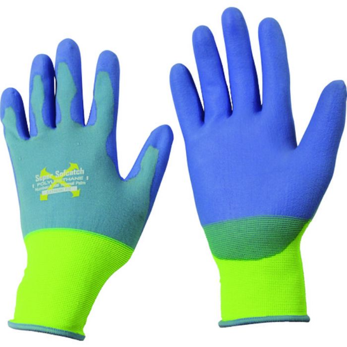 おたふく ソフキャッチEXフィット ウレタン ノーマルパーム ブルー/イエロー LL(Tcode:1476211)