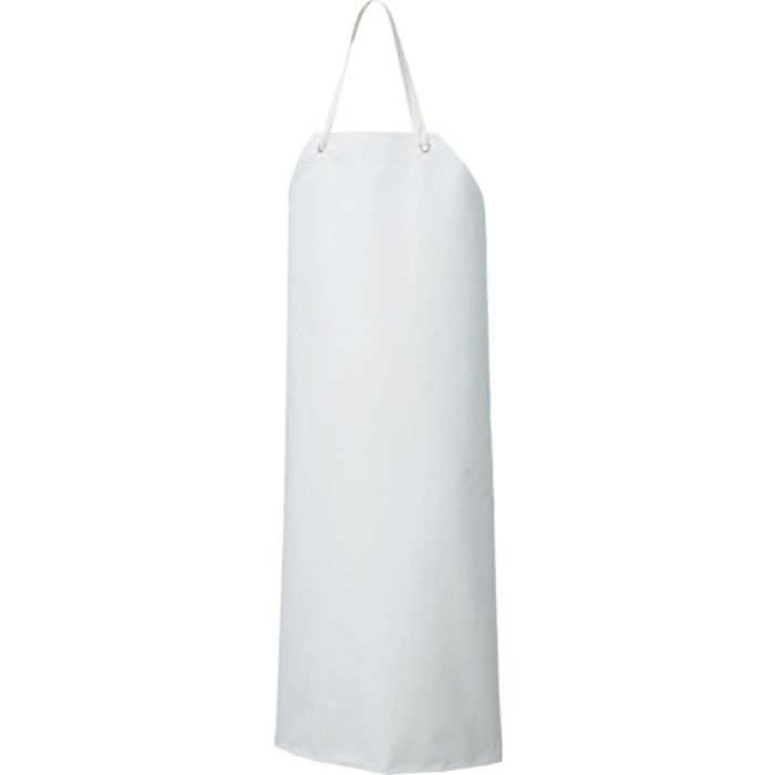 船橋 ビニロンエプロン 胸 ホワイト/グリーン Mサイズ (Tcode:4156526)