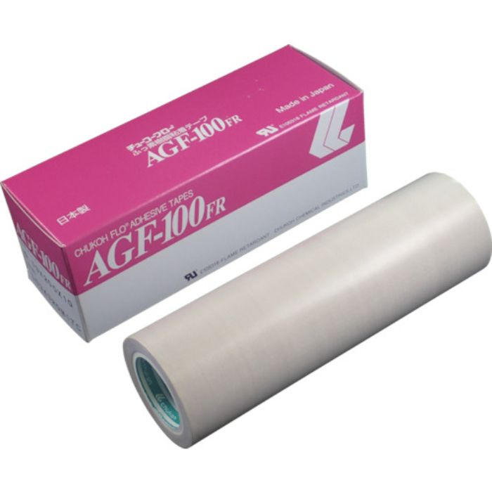 チューコーフロー フッ素樹脂(テフロンPTFE製)ガラスクロス粘着テープ AGFー100FR 0.13t×200w×10m(Tcode:4494067)