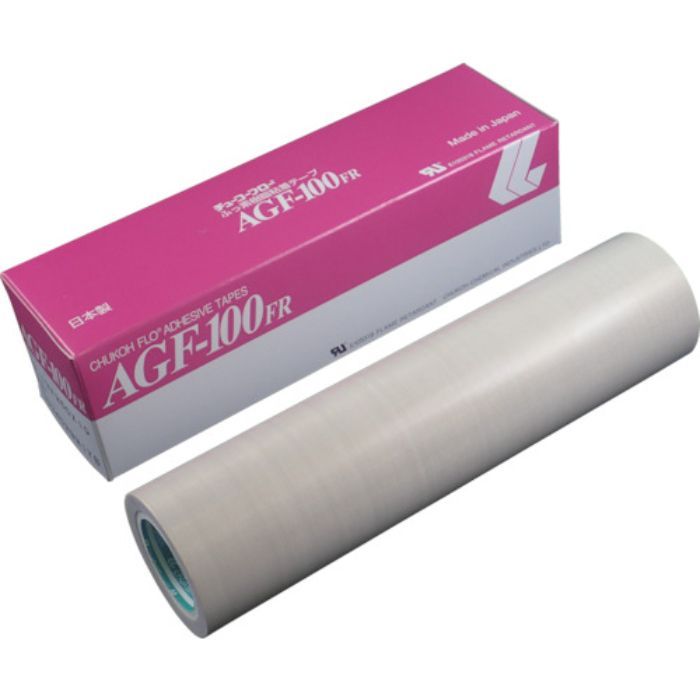 チューコーフロー フッ素樹脂(テフロンPTFE製)ガラスクロス粘着テープ AGFー100FR 0.13t×250w×10m(Tcode:4494083)