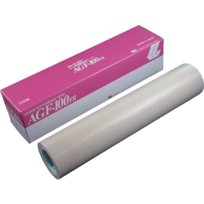 チューコーフロー フッ素樹脂(テフロンPTFE製)ガラスクロス粘着テープ AGFー100FR 0.13t×300w×10m(Tcode:4494105)