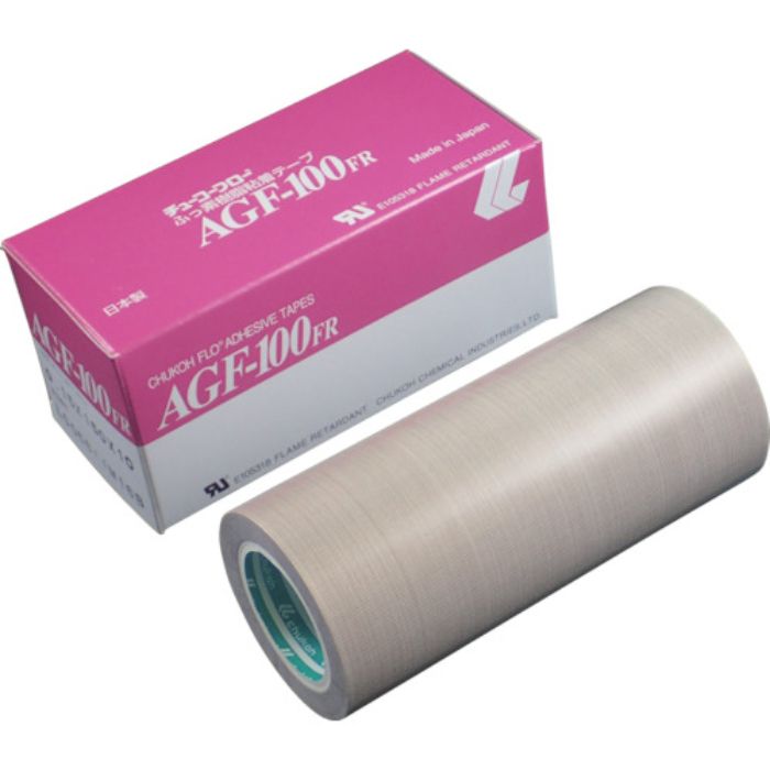 チューコーフロー フッ素樹脂(テフロンPTFE製)ガラスクロス粘着テープ AGFー100FR 0.15t×150w×10m(Tcode:4494156)